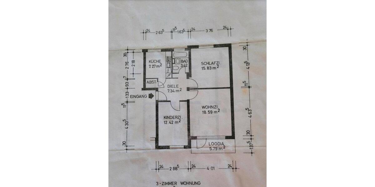 Etagenwohnung Bremen Huchting - 3 Zimmer, 72 m&sup2;, 1.257&euro; | Angebot:25150222