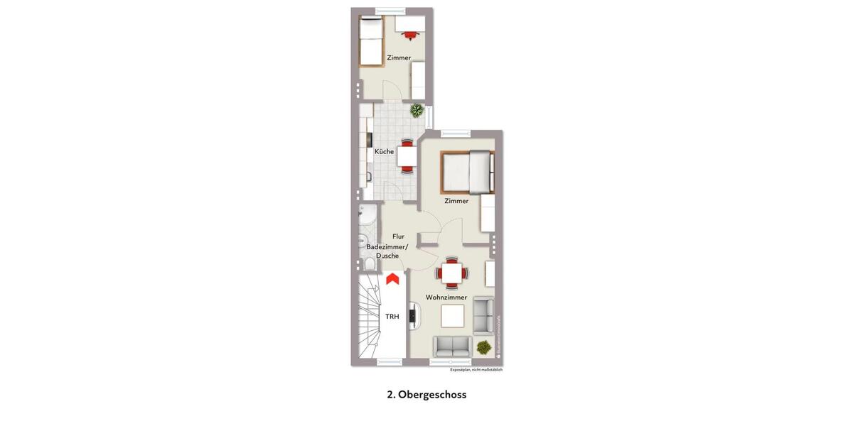 Etagenwohnung Bremen Burglesum - 3 Zimmer, 52 m&sup2;, 450&euro; | Angebot:27657729