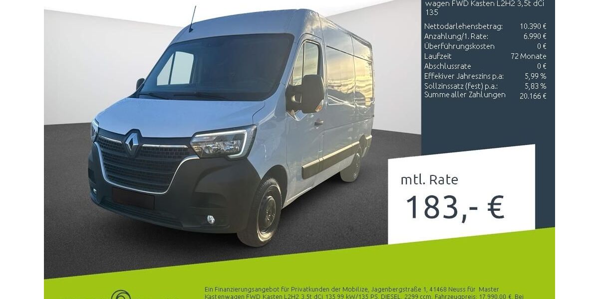 Renault Master 109.044 km 17.380 &euro; Stuhr 28816