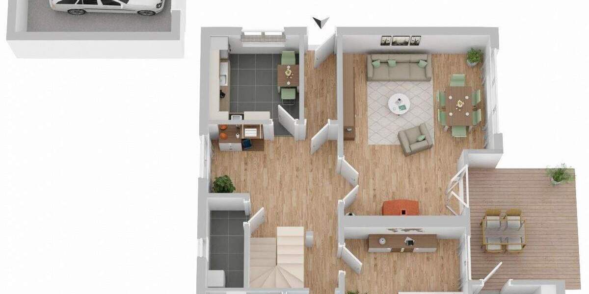 Doppelhaushälfte Thedinghausen - 5 Zimmer, 146 m&sup2;, 299.000&euro; | Angebot:25689747