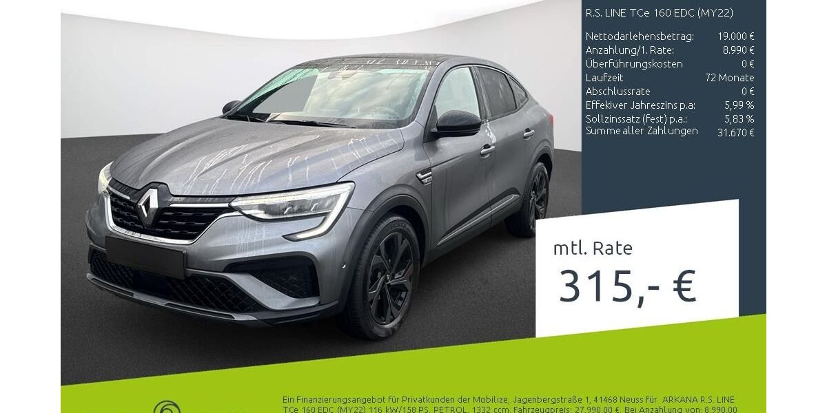 Renault Arkana 37.322 km 27.530 &euro; Stuhr 28816