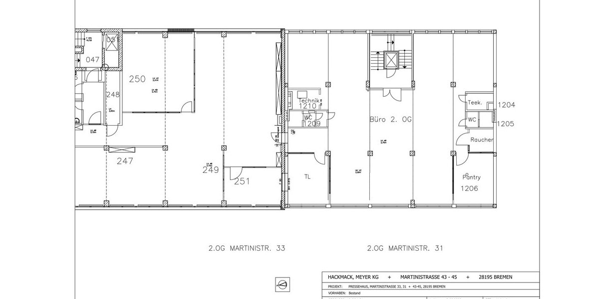 Bremen Innenstadt - Martinistraße: Attraktive Büroetage in bester Innenstadtlage - Gewerbeobjekt Bremen | Angebot:27243564