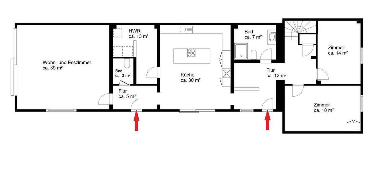 Doppelhaushälfte Bremen Hemelingen - 4 Zimmer, 190 m&sup2;, 479.000&euro; | Angebot:25775194