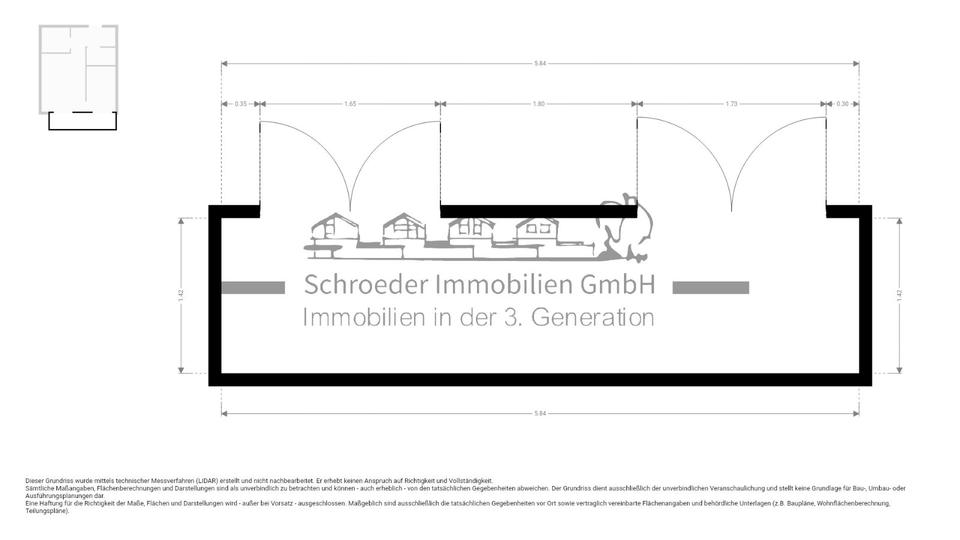 Etagenwohnung Worpswede - 2 Zimmer, 50 m&sup2;, 600&euro; | Angebot:25882037