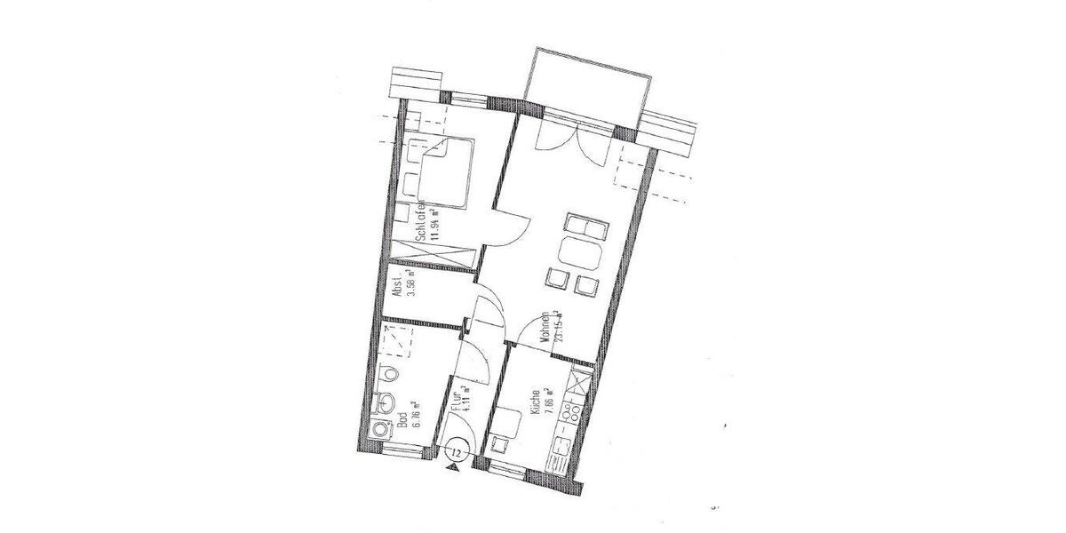Etagenwohnung Bremen Gröpelingen - 2 Zimmer, 60 m&sup2;, 142.000&euro; | Angebot:26926539