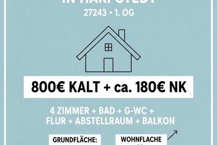 Wohnung Harpstedt - 4 Zimmer, 110 m&sup2;, 800&euro; | Angebot:25505820