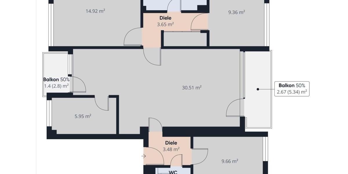 Etagenwohnung Bremen Hemelingen - 4 Zimmer, 90 m&sup2;, 199.900&euro; | Angebot:27422253