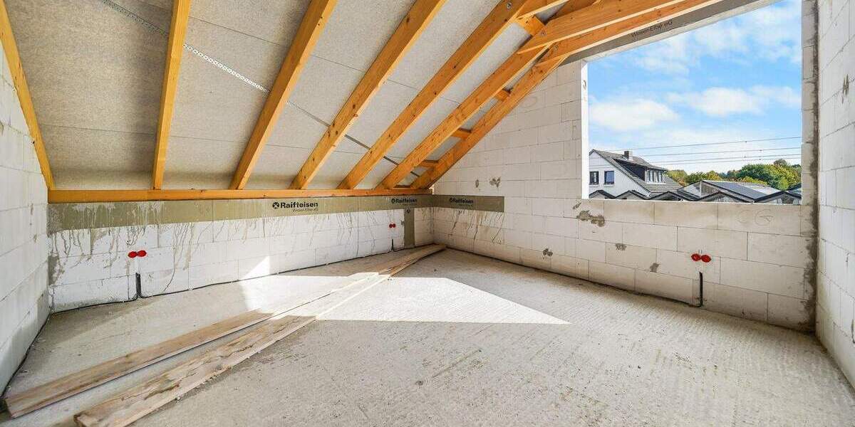 Exklusive 3-Zimmer-Dachgeschosswohnung mit Balkon - Neubau Effizienzhaus 55 in Lilienthal 3 zimmer