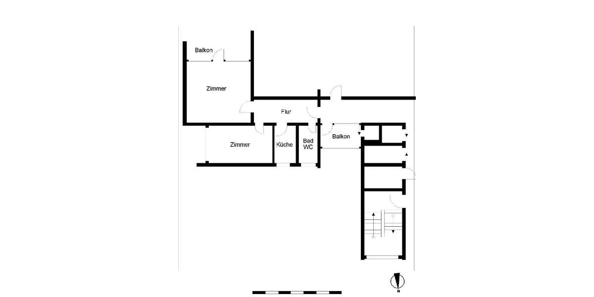 Etagenwohnung Bremen Osterholz - 2 Zimmer, 61 m&sup2;, 496&euro; | Angebot:27166602