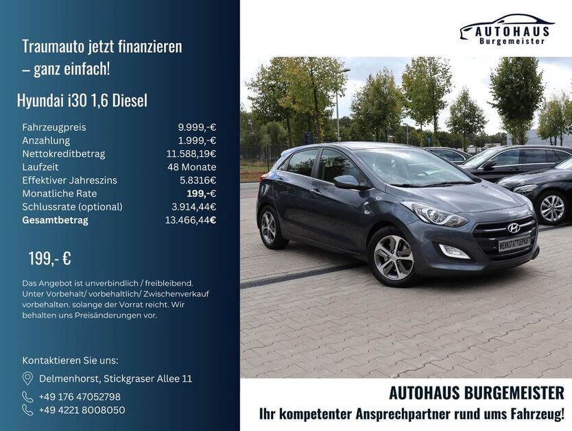 Hyundai i30 125.149 km 9.999 € Delmenhorst 27751