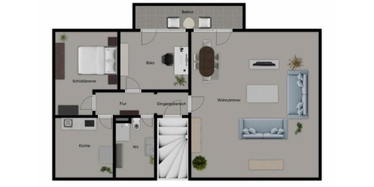 Dachgeschoßwohnung Delmenhorst Deichhorst - 3 Zimmer, 100 m&sup2;, 850&euro; | Angebot:24993941