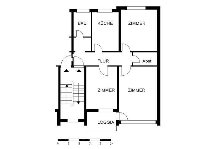 Ideal für eine Familie ! Große, renovierte Wohnung mit superflacher Dusche 3 zimmer