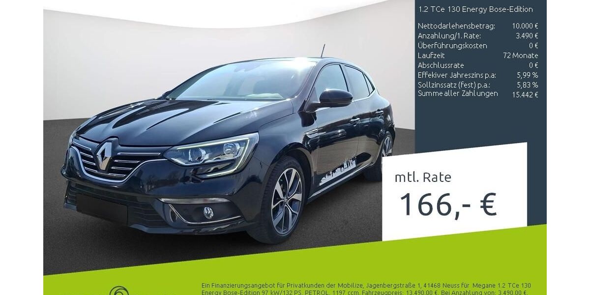 Renault Megane 76.751 km 13.490 &euro; Stuhr 28816