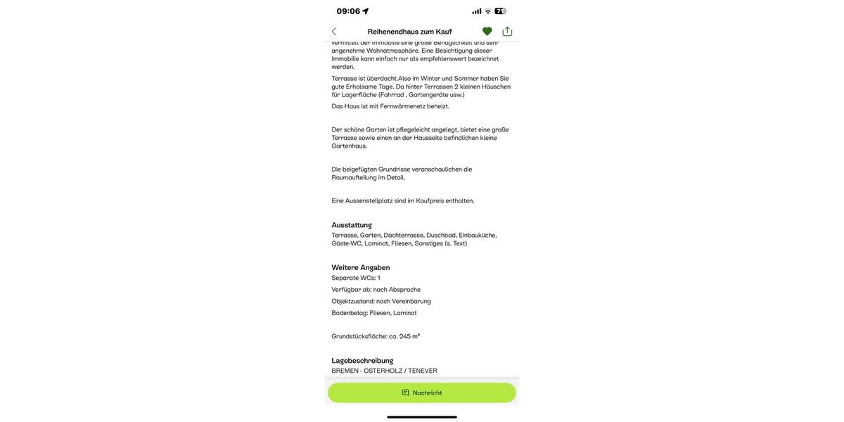 Reihenhaus Bremen Osterholz - 5 Zimmer, 123 m&sup2;, 344.000&euro; | Angebot:27083130