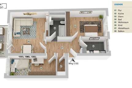 Wohnung Bremen Hemelingen - 3 Zimmer, 70 m&sup2;, 945&euro; | Angebot:27548094