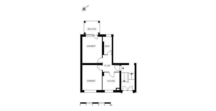 Erdgeschoßwohnung Bremen Burglesum - 2 Zimmer, 47 m&sup2;, 537&euro; | Angebot:26536338