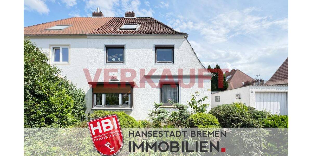 Findorff Charmante Doppelhaushälfte mit großzügigem Garten und Garage 8 zimmer