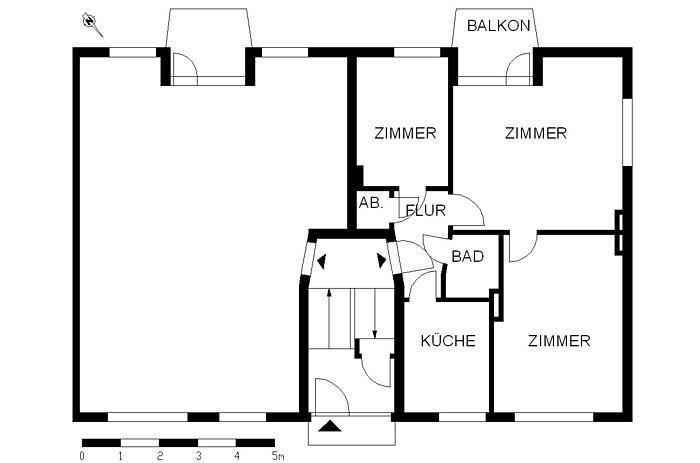 Erdgeschoßwohnung Bremen Hemelingen - 3 Zimmer, 56 m&sup2;, 546&euro; | Angebot:24943698