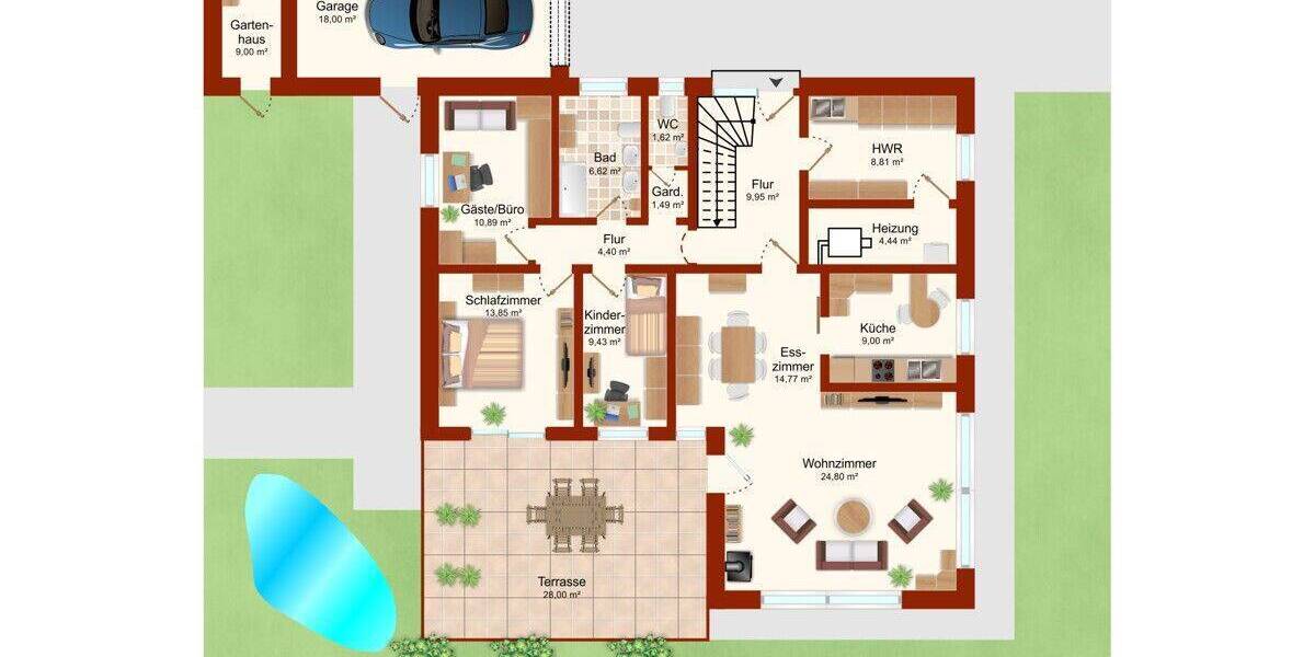 Einfamilienhaus Langwedel Daverden - 8 Zimmer, 177 m&sup2;, 354.000&euro; | Angebot:26903128