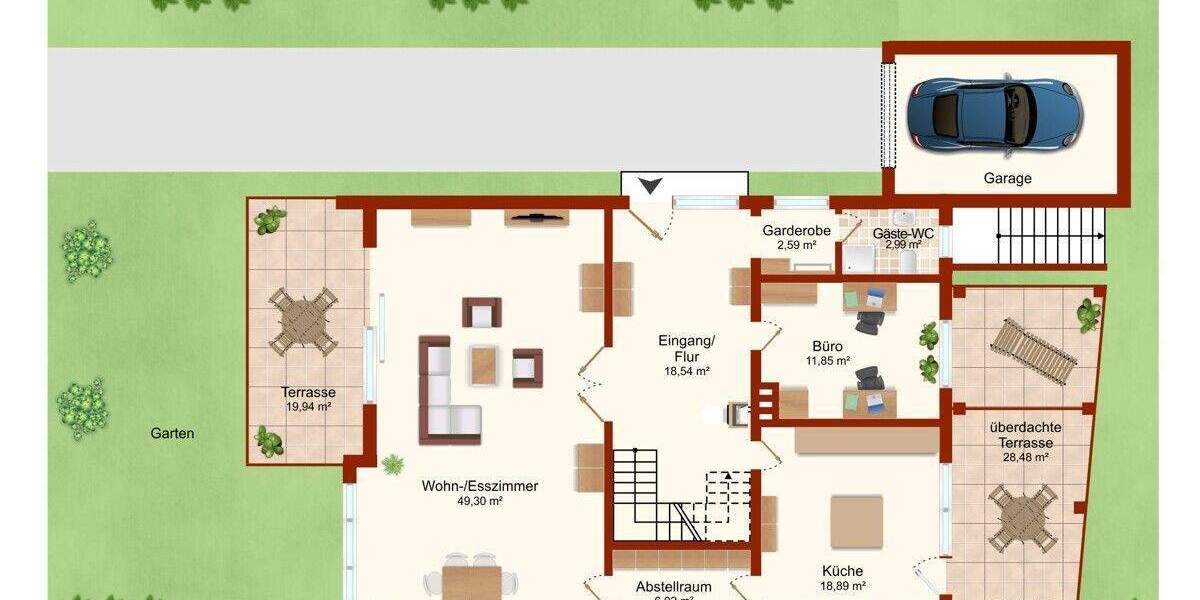 Doppelhaushälfte Achim Uesen - 4 Zimmer, 181 m&sup2;, 368.000&euro; | Angebot:25688785