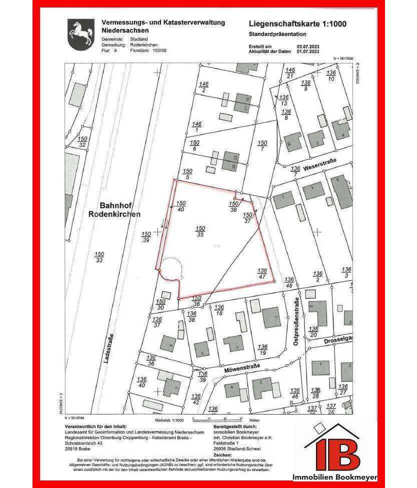 Grundstück zu verkaufen in Stadland 219.000 € 3877 m²