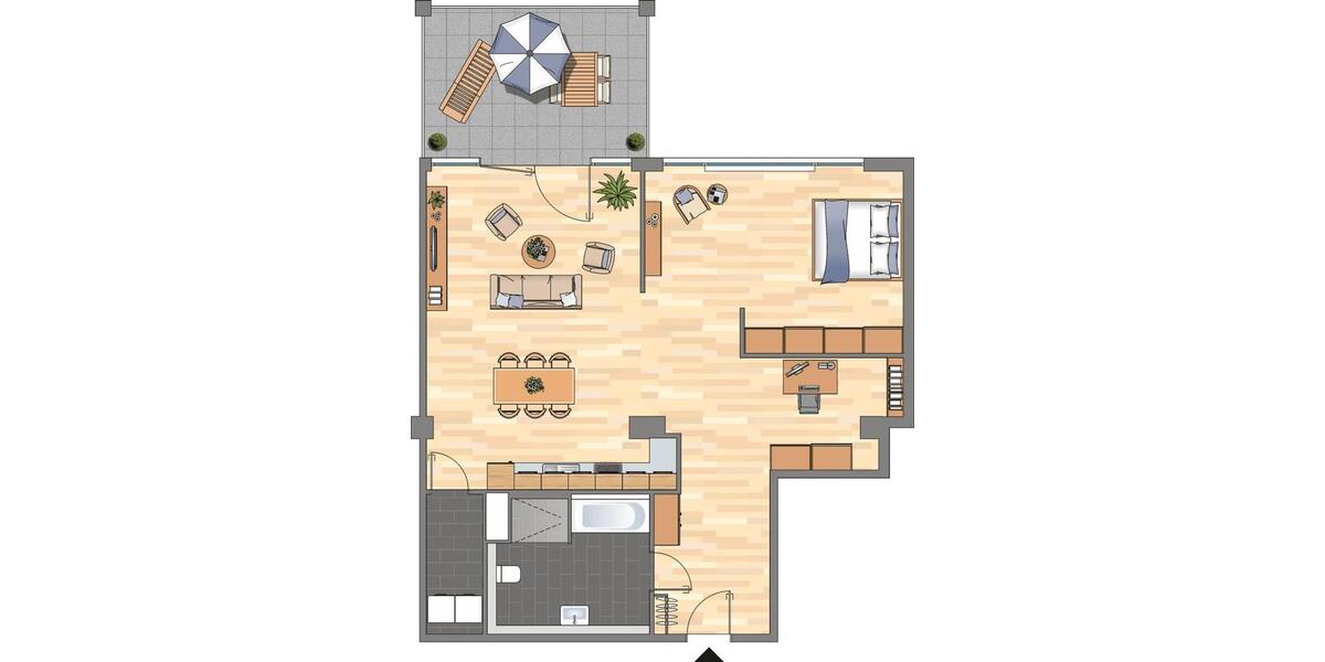 Etagenwohnung Bremen Häfen - 2 Zimmer, 101 m&sup2;, 1.189&euro; | Angebot:23705581