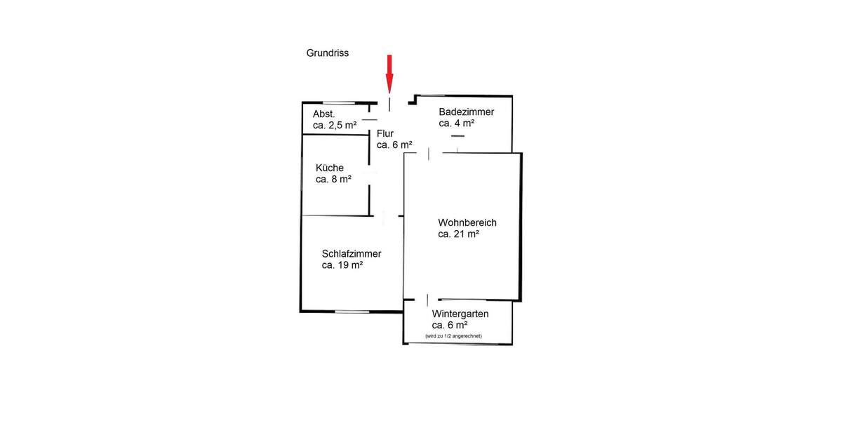 Etagenwohnung Bremen Ellenerbrok-Schevemoor - 2 Zimmer, 64 m&sup2;, 129.000&euro; | Angebot:25775196