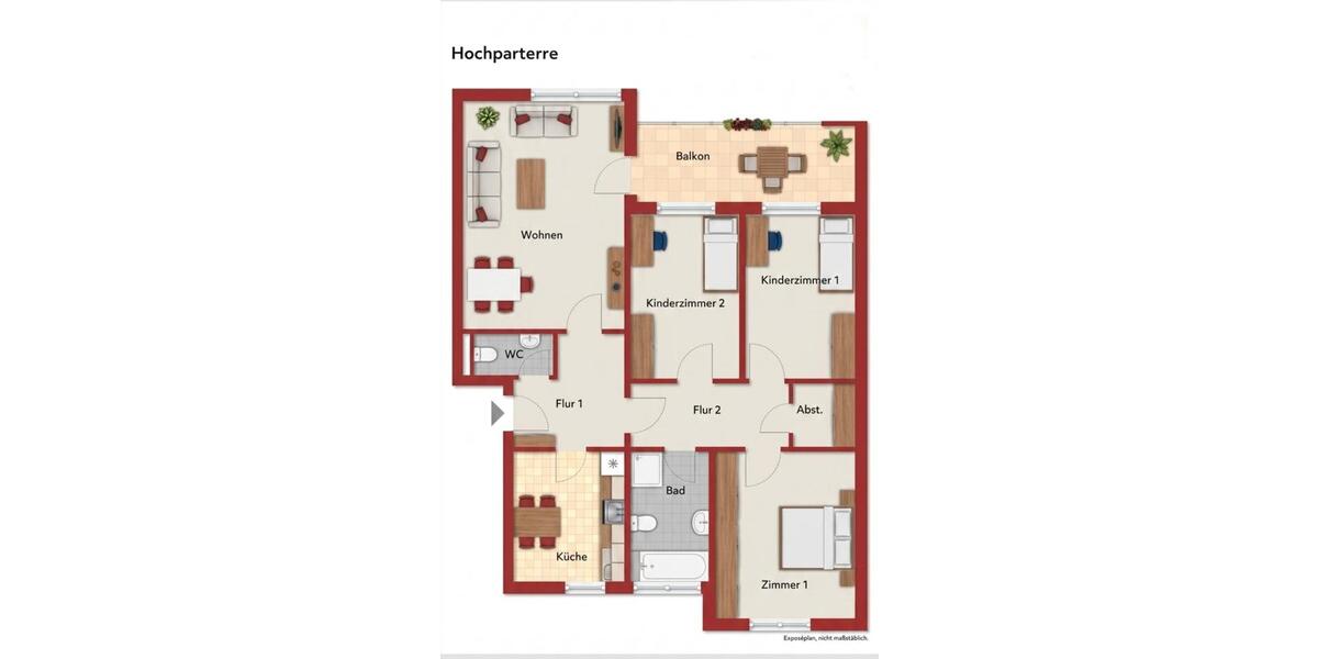Etagenwohnung Bremen Häfen - 4 Zimmer, 95 m&sup2;, 269.000&euro; | Angebot:26739094