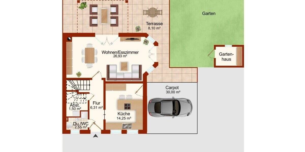 Doppelhaushälfte Ottersberg / Otterstedt Otterstedt - 5 Zimmer, 118 m&sup2;, 313.000&euro; | Angebot:25775310