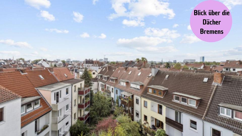 Dachgeschoßwohnung Bremen Findorff - 3 Zimmer, 85 m&sup2;, 322.000&euro; | Angebot:25576404