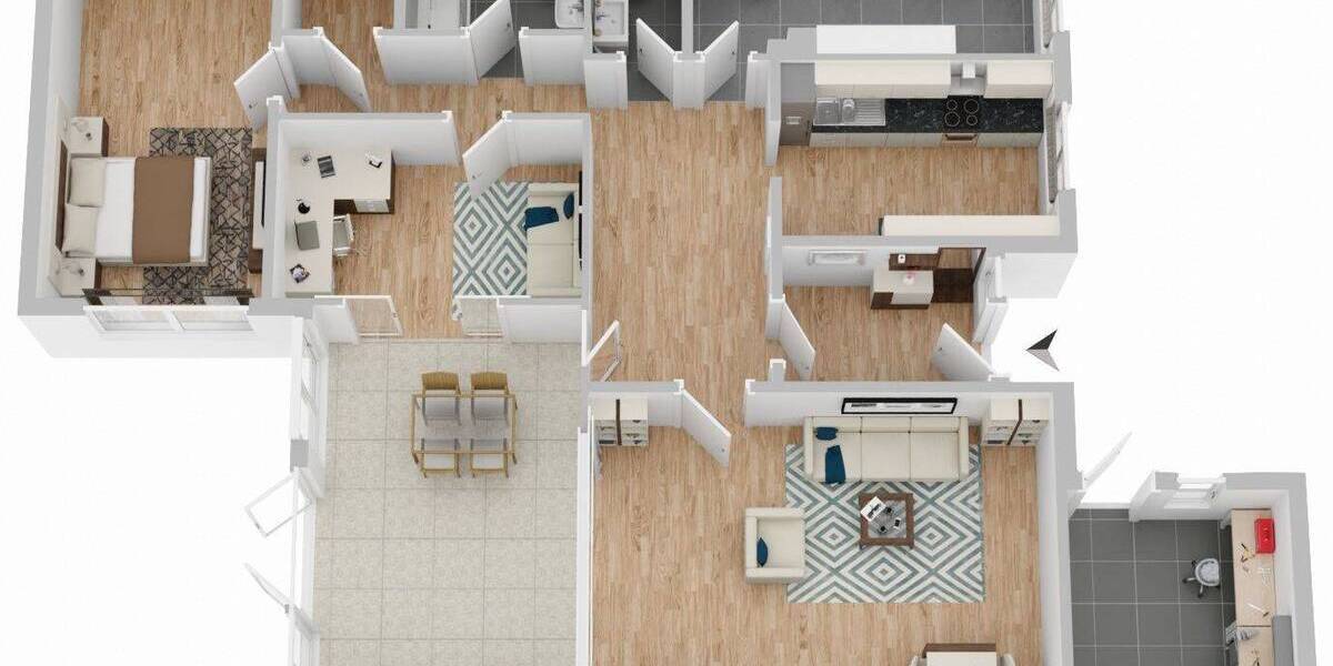 Mehrfamilienhaus, Wohnhaus Oyten Sagehorn - 3 Zimmer, 114 m&sup2;, 269.000&euro; | Angebot:26713828
