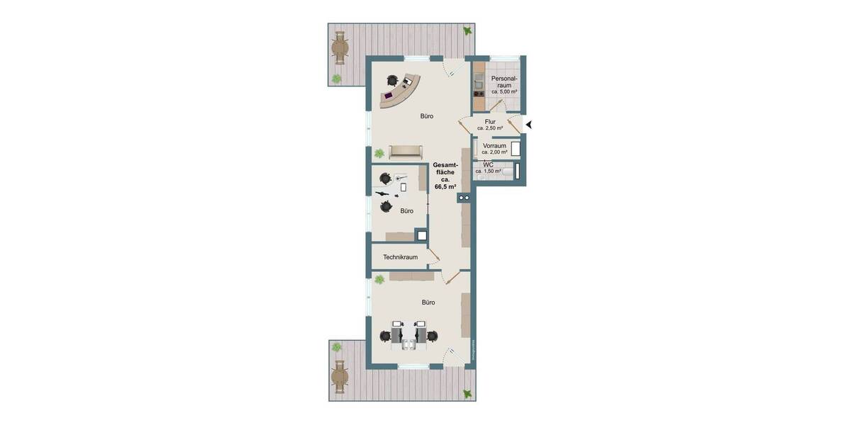 Gewerbeobjekt Syke Barrien - 3 Zimmer, 70 m&sup2;, 175.000&euro; | Angebot:26826879