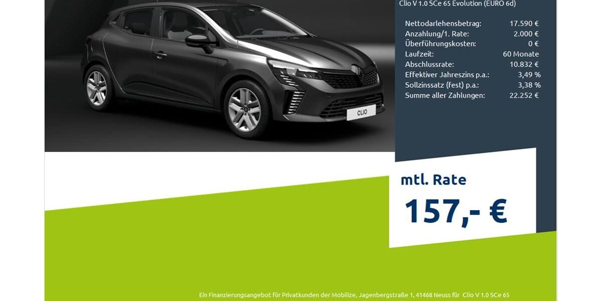 Renault Clio 2.500 km 16.490 € Bremen 28207