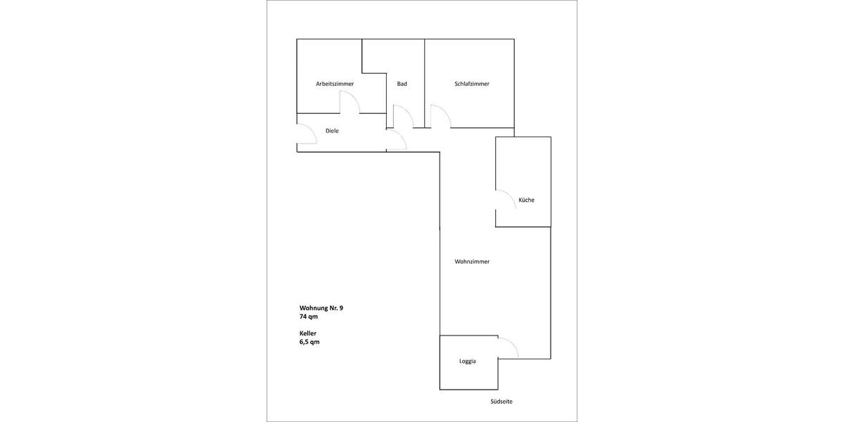 Etagenwohnung Delmenhorst Düsternort - 3 Zimmer, 74 m&sup2;, 670&euro; | Angebot:25805408