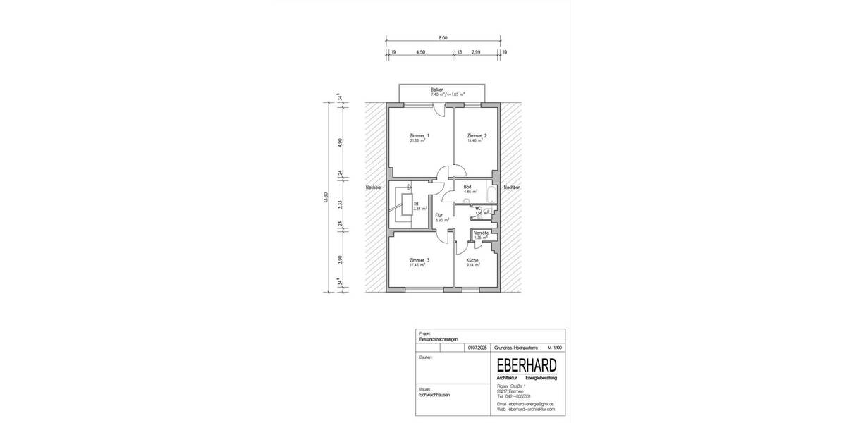 Mehrfamilienhaus, Wohnhaus Bremen Schwachhausen - 9 Zimmer, 226 m&sup2;, 749.000&euro; | Angebot:25746700