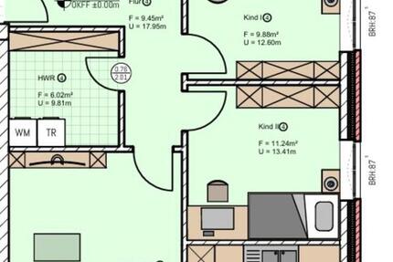 Wohnung Bremen Blockland - 4 Zimmer, 91 m&sup2;, 1.030&euro; | Angebot:24849729