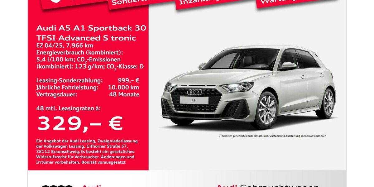 Audi A1 7.966 km 24.450 &euro; Bremen 28207