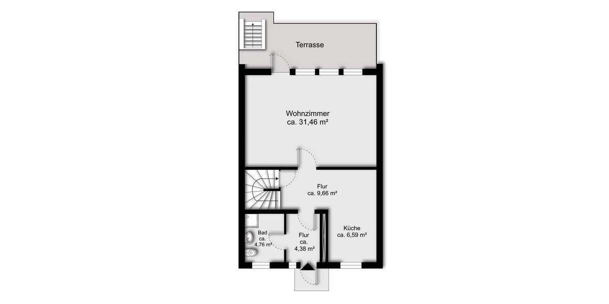 Reihenendhaus Bremen / Grohn Grohn - 4 Zimmer, 107 m&sup2;, 179.000&euro; | Angebot:25777973