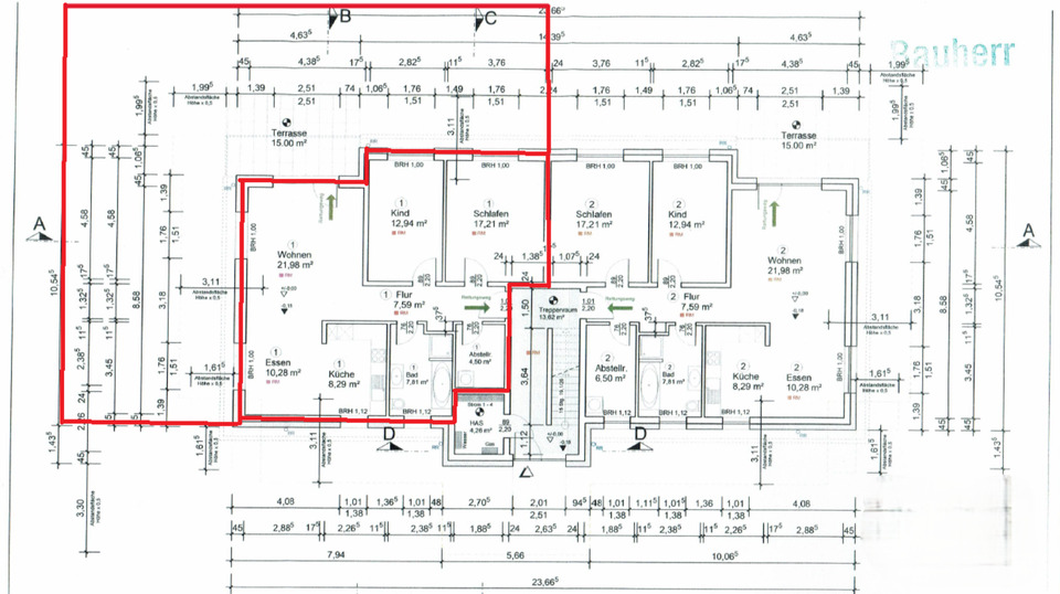 Terrassenwohnung Osterholz-Scharmbeck Scharmbeck - 3 Zimmer, 92 m&sup2;, 1.250&euro; | Angebot:25831576