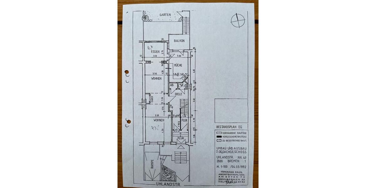 Hochparterre Bremen Schwachhausen - 3 Zimmer, 160 m&sup2;, 520.000&euro; | Angebot:27112733