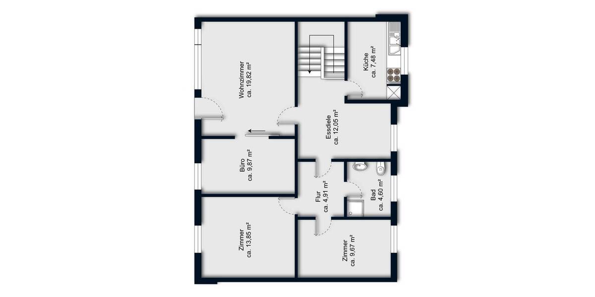 Reihenendhaus Bremen Schönebeck - 3 Zimmer, 84 m&sup2;, 235.000&euro; | Angebot:26731898