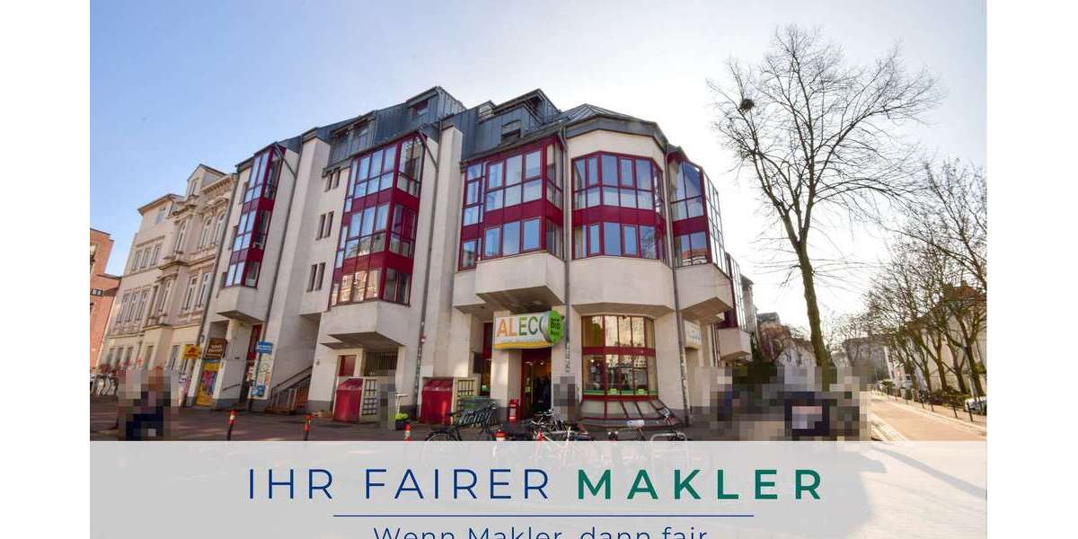 Etagenwohnung Bremen Östliche Vorstadt - 3 Zimmer, 80 m&sup2;, 299.000&euro; | Angebot:25636387
