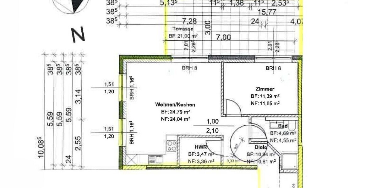 Neubau mit Fertigstellung im Juli 2026 Hoch moderne Wohnung mit Rollläden + Stellplatz ohne Küchen - Etagenwohnung Weyhe Leeste | Angebot:26267824