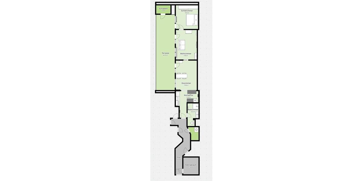 Etagenwohnung Bremen Schwachhausen - 3 Zimmer, 78 m&sup2;, 270.000&euro; | Angebot:27259058