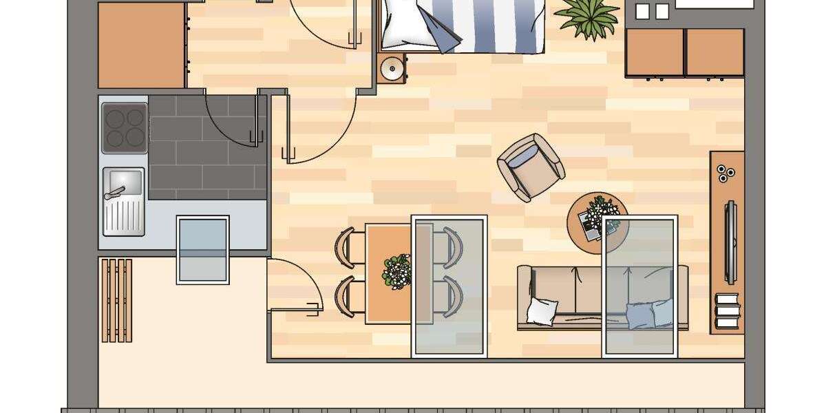 Etagenwohnung Delmenhorst Deichhorst - 1 Zimmer, 32 m&sup2;, 419&euro; | Angebot:26947448