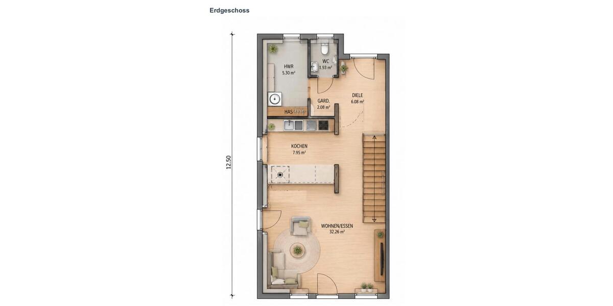 Doppelhaushälfte Bremen Obervieland - 5 Zimmer, 147 m&sup2;, 625.000&euro; | Angebot:26931880