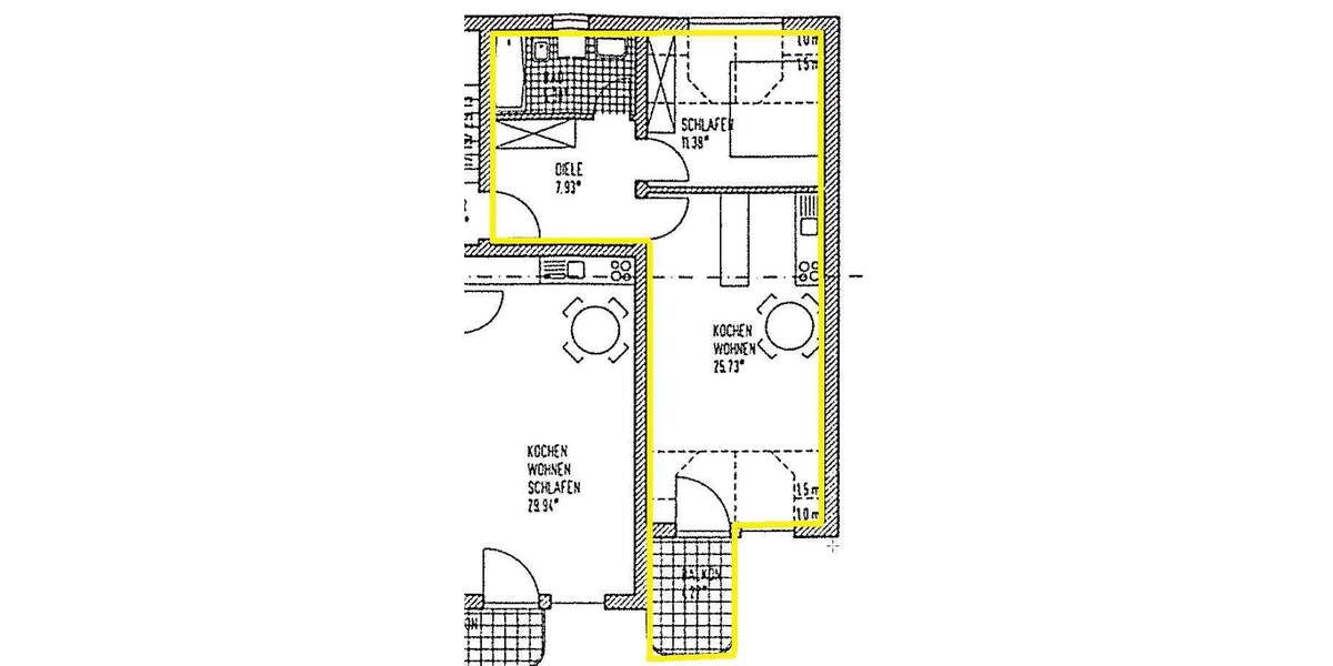 Etagenwohnung Bremen Walle - 2 Zimmer, 51 m&sup2;, 560&euro; | Angebot:25563071