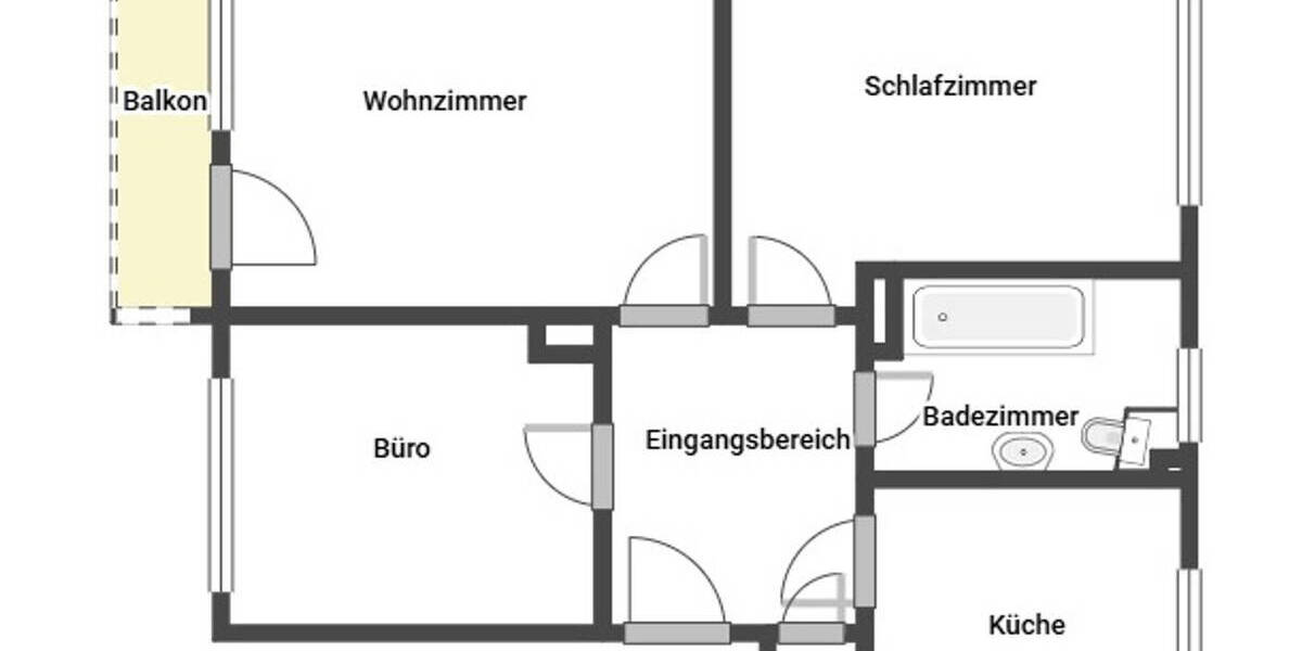 Etagenwohnung Delmenhorst Deichhorst - 3 Zimmer, 65 m&sup2;, 123.500&euro; | Angebot:26585060