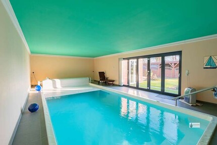 Luxuriöses 1-2 Fam.Haus mit ca. 100m² Gewerbefläche + Einliegerwohnung + Schwimmbad +Sauna +Kamin - Haus Bassum / Nordwohlde Nordwohlde | Angebot:27459453