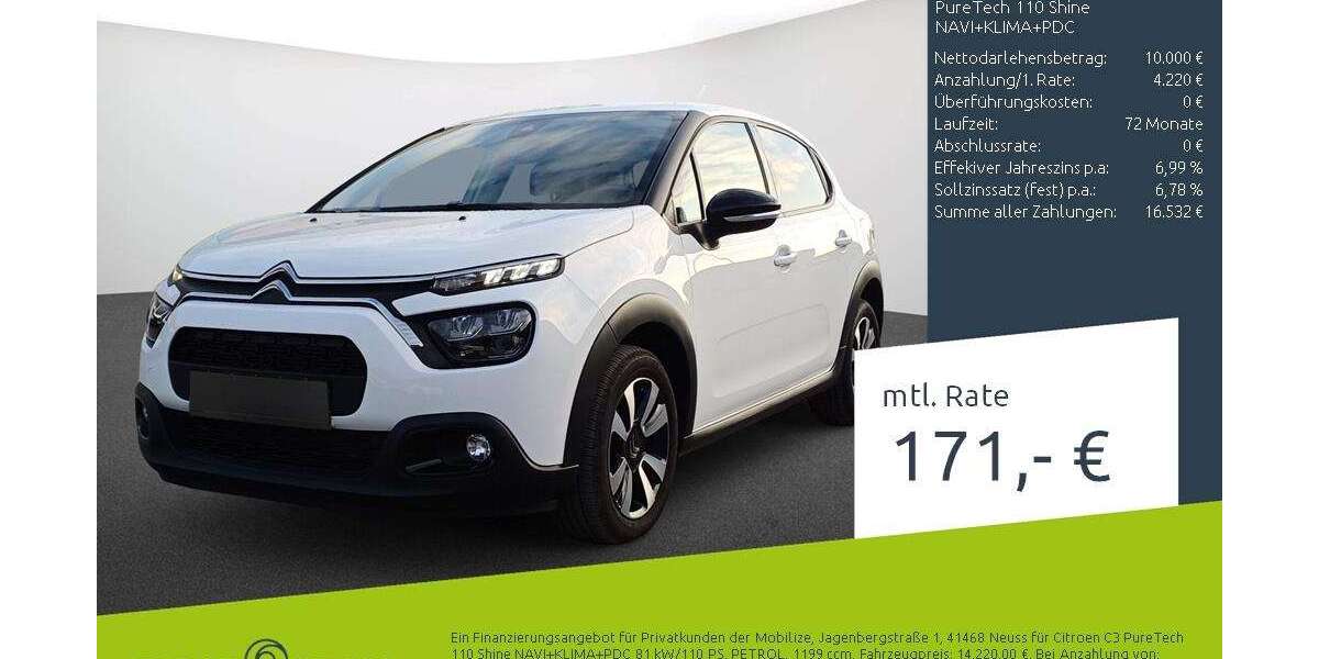 Citroen C3 20.349 km 14.220 &euro; Stuhr 28816